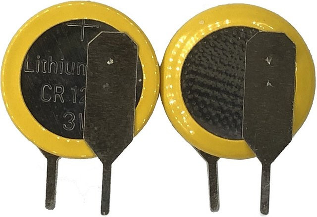 xinislng 10er Set CR1220 Knopfzellen 3V mit vertikalen Schweißstiften und 2 Pins - Bild 1
