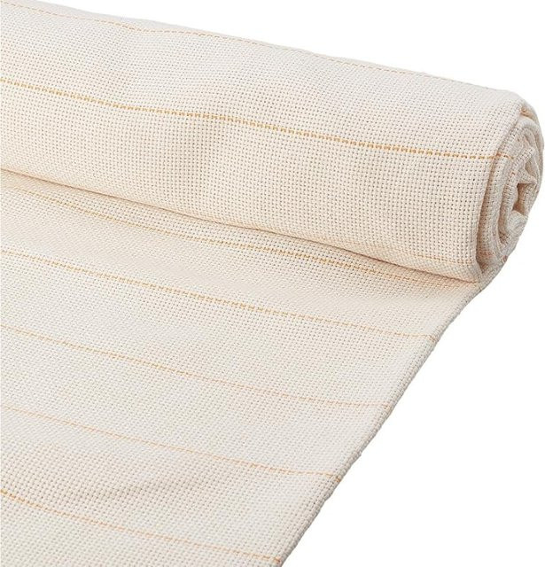 Großes Mönchstuch mit markierten Linien für Tufting und Kreuzstich, B/T: 59,5 x 39,3 cm - Bild 1