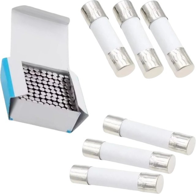 Flinke Keramiksicherung in Weiß, 250V, 5x20mm und 6x30mm, 0,25A bis 30A - Bild 1