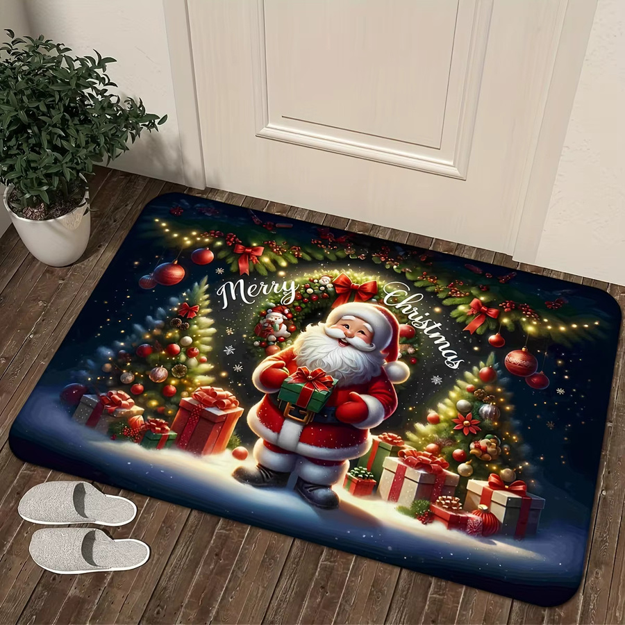 VIKAMA Weihnachtsteppich wetterfest, rechteckig, mehrfarbig, B/T: 60 x 40 cm - Bild 2