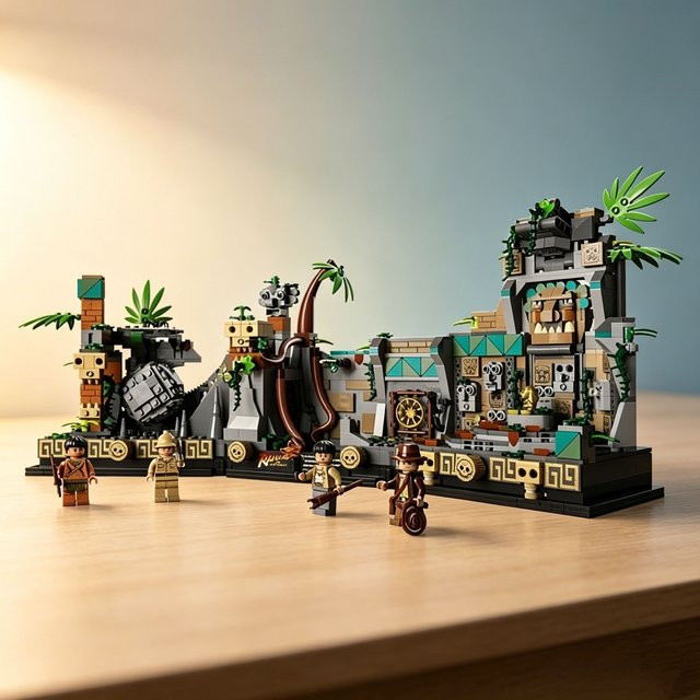 Hot Toys Indiana Jones Tempel des Klassischen Gebäudes, Baustein-Set - Bild 1