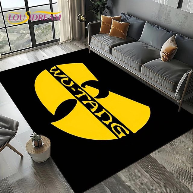 ZbrThree 3D Wu T-Tang Hip Hop Rap Teppich, Schwarz, B/T: 60 x 40 cm - Bild 1