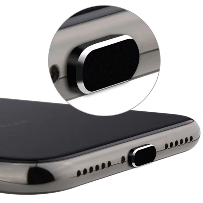 Anti-Staub-Stecker aus Metall für Apple iPhone und iPad in Silber - Bild 5