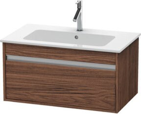 Duravit Waschtischunterschrank Ketho, Wandhängend, Nussbaum Dunkelbraun, B: 80 cm, T: 47,5 cm - Bild 1