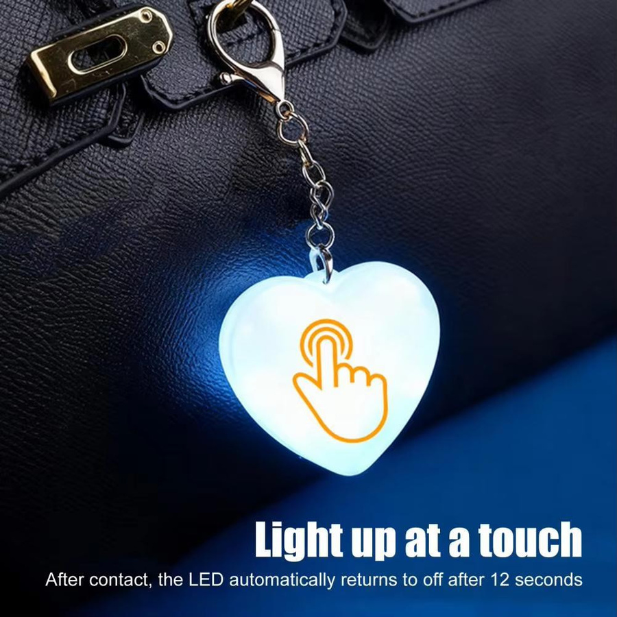 YJMP Herz-LED-Nachttischlampe mit Bewegungssensor und Touch-Funktion, weiß, wiederaufladbar - Bild 7