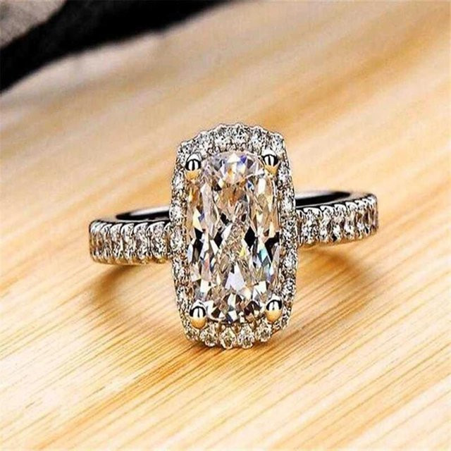 YIRAN Jewelry Ring, Zirkonia, grau, Damen - Bild 1