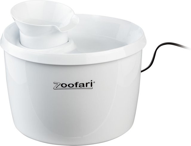 ZOOFARI Haustier Trinkbrunnen in Weiß, 2,7 Liter - Bild 1