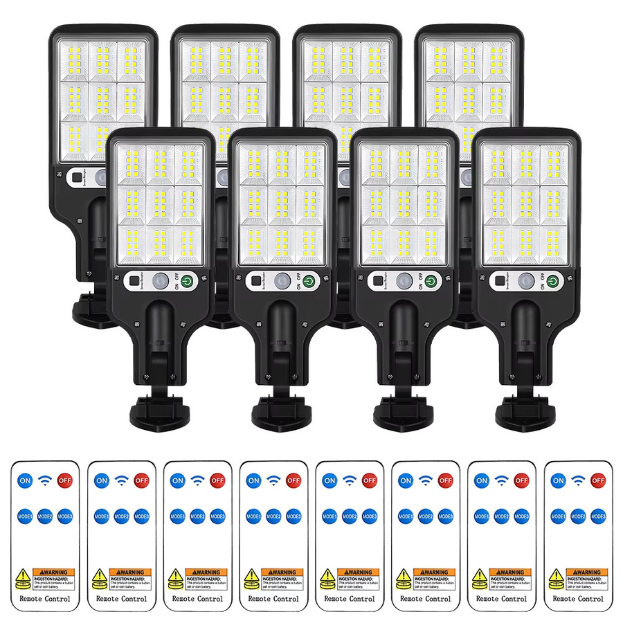 Solar Outdoor LED Flutlicht Schwarz Drahtlose Sicherheitslampe für Garten Terrasse und Einfahrt - Bild 7