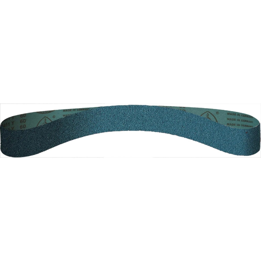 Klingspor Schleifband CS 411 Y für Metall, Korn 40, Blau, 25 Stück, B: 10 mm, L: 330 mm - Bild 2