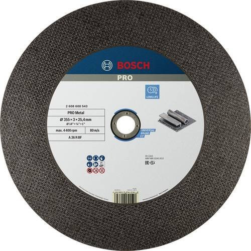 Bosch Expert for Metal A 36 R BF Trennscheibe gerade für Metall Durchmesser: 355 mm, Bohrung: 25,4 mm, Stärke: 2,8 mm - Bild 1