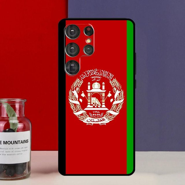 Handyhülle mit Afghanistan Flagge Design für Samsung Galaxy S25 Ultra, S24 Ultra, S23 Ultra und weitere Modelle, Multicolor - Bild 1