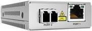 Allied Single Mode Mini Media Converter 10km 10/100/1000T zu 1000LX/SC in Silber (AT-MMC2000LX/LC-TAA-60) - Bild 1