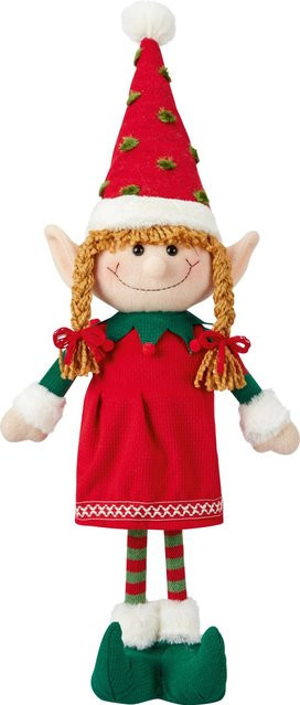 OBI Weihnachtsdeko Elfenmädchen Mehrfarbig H: 59,5 cm, B: 16,5 cm, T: 11 cm - Bild 1