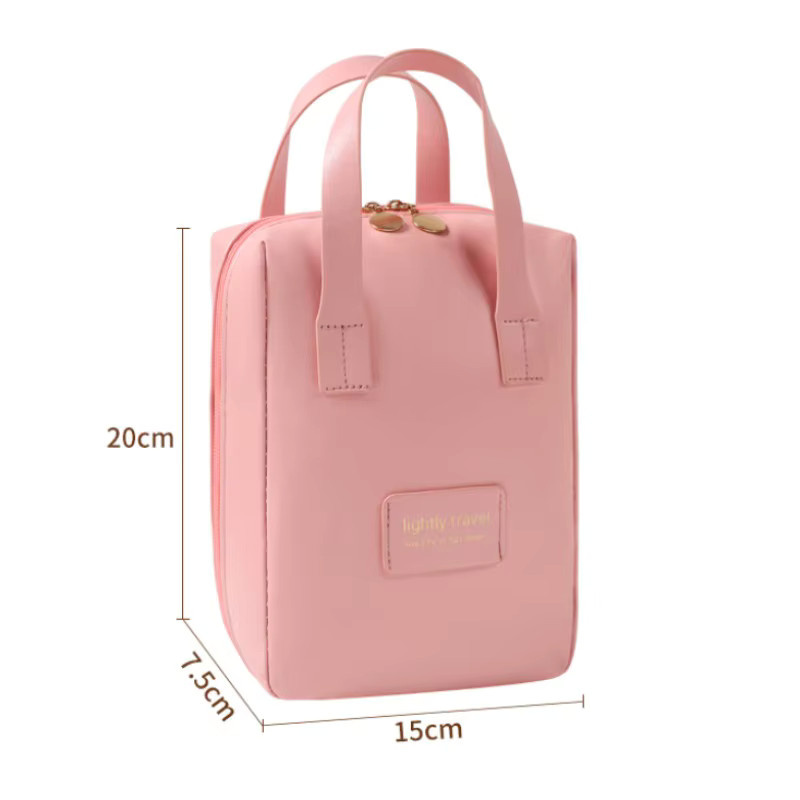 LIJIAO Kosmetiktasche in Muschelform, wasserdichte Make-up Aufbewahrungstasche für Reisen, Pink - Bild 3