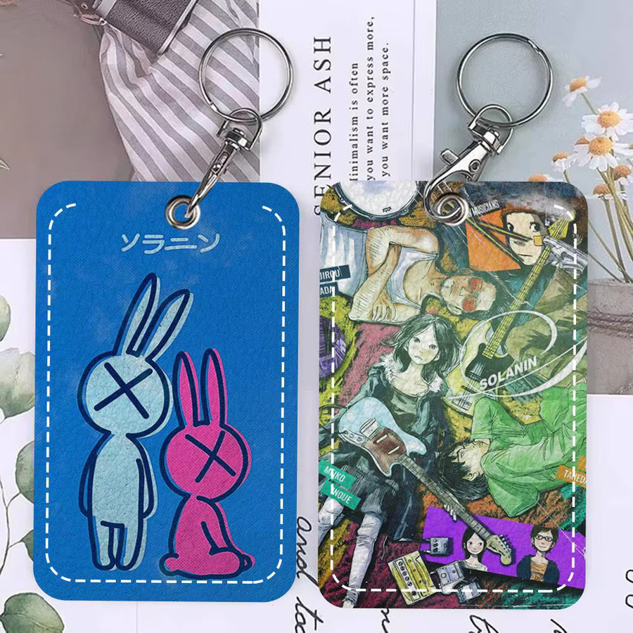 bilibili Schlüsselanhänger Leder, Kartenetui, Schlüsselring - Bild 4