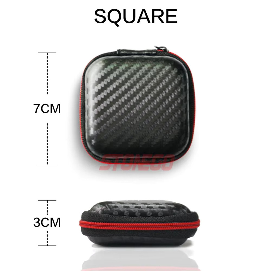 Stone go Kabel Organizer Aufbewahrungsbox in Schwarz mit Hard Case für USB, Kopfhörer und SD-Karten - Bild 2