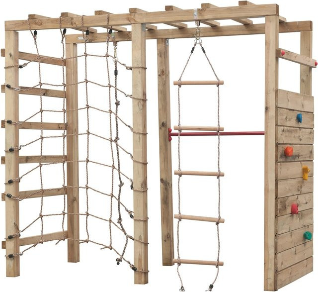 T & J Klettergerüst ALEM aus Holz in Grün und Braun, B: 240 cm, T: 120 cm, H: 220 cm - Bild 2