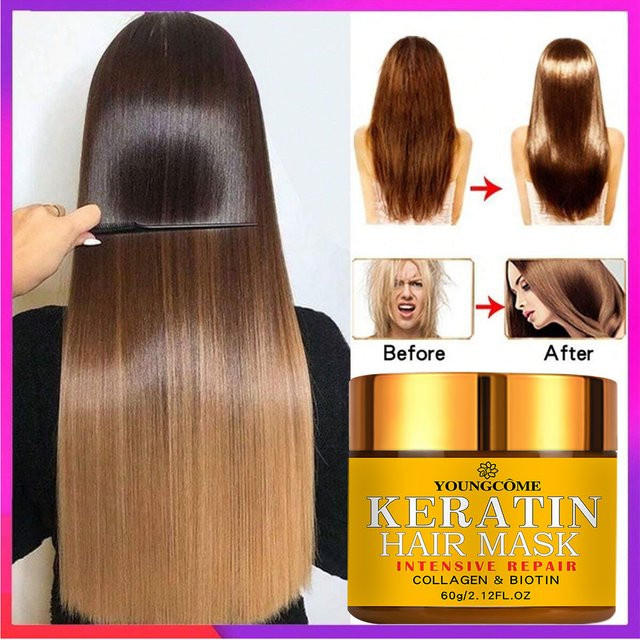 YOUNGCOME Haaröl mit Biotin, Kollagen, Keratin, für trockenes Haar - Bild 1