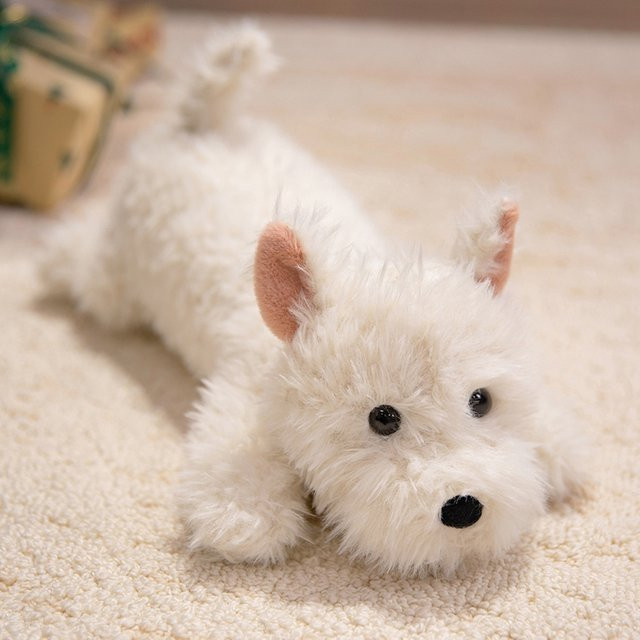 Molutian West Highland Dog White Terrier Plüschtier, 42 cm, Weiß - Bild 1