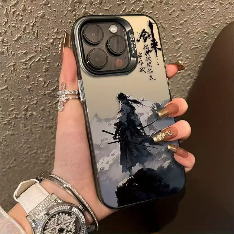 Chinesische Held Schutzhülle für Apple iPhone 16 15 14 13 12 11 Pro Max Plus in Multicolour mit Anti-Fingerabdruck und Anti-Schock-Rückseite - Bild 2
