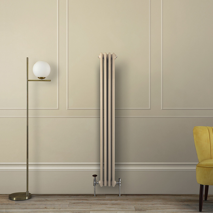 Regent Gliederheizkörper 2-säulig vertikal, Farbe Braun, Höhe: 150 cm, Breite: 20 cm - Bild 1