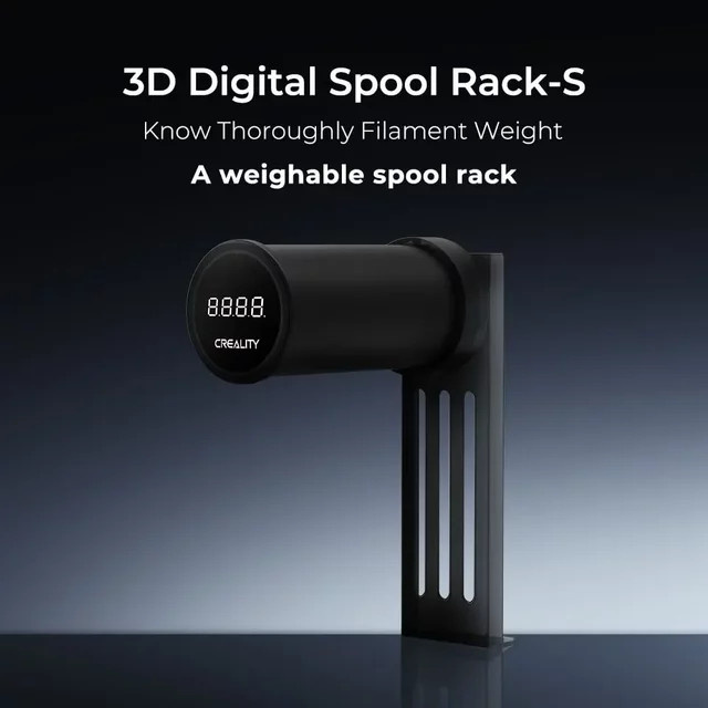 Creality Digitaler Filament-Spulenhalter mit Lagern und Gewichtssensor in Schwarz für FDM-3D-Drucker - Bild 1