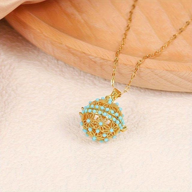 Lucky Star Jewelry Halskette, Messing, Perle, Gold, Damen - Bild 1