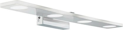 Eglo Wand- und Deckenleuchte CABUS aus Stahl in Silberfarben mit LED und IP44 Schutzart - Bild 1