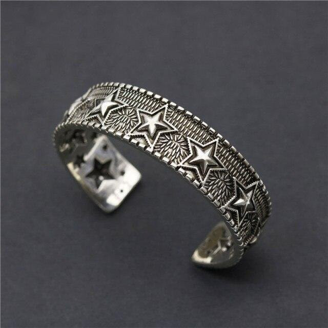 Armband 925 Silber, Fünfzackiger Stern, Unisex - Bild 1
