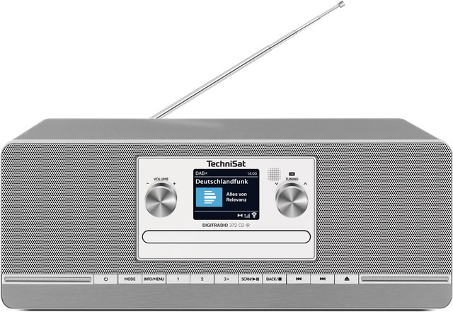 TechniSat DIGITRADIO 372 CD IR Internetradio mit DAB+, CD-Player und Fernbedienung in Silber/Anthrazit - Bild 2