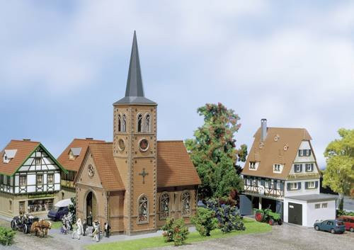 Faller Kleinstadt-Kirche, H0, 1:87 - Bild 1