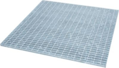Bauer Gitterrost für Edelstahlauffangwannen Typ VAW-4/A aus feuerverzinktem Stahl, Farbe Grau, B/T/H: 118,5 x 118,5 x 3,0 cm - Bild 1