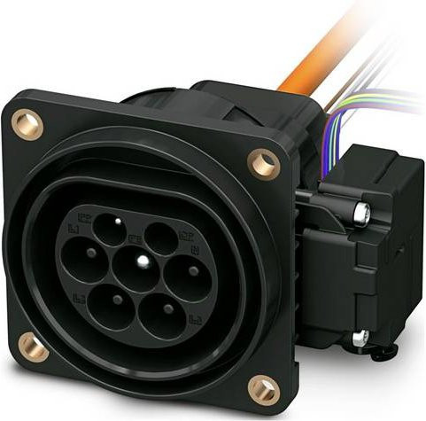 Phoenix Contact eMobility Ladesteckdose Typ 2 32A 1-phasig, Schwarz - Bild 1
