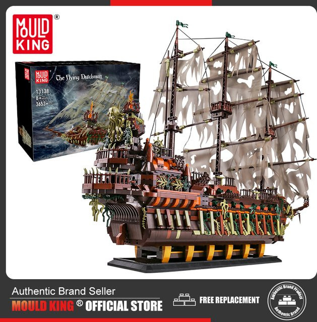 Mould King Piratenschiff fliegender Holländer Boot Bausteine - Bild 1