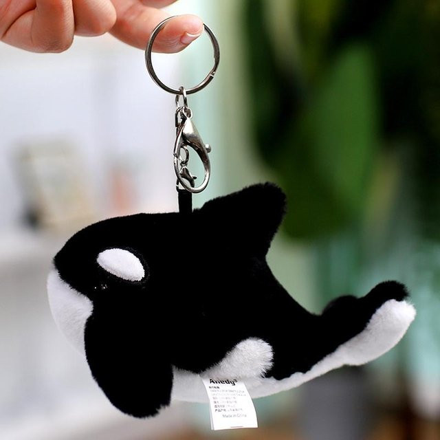 Meeres tier Plüsch Anhänger Robbe Hai Wal, Plüsch Schlüsselanhänger, 10cm, ab 14 Jahren - Bild 1