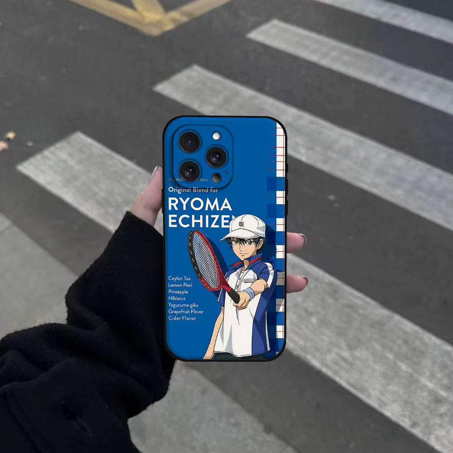 Mesuca Handyhülle The Prince Of Tennis für iPhone 11 bis 17 Pro Max Plus Mini in Blau aus weichem TPU - Bild 2