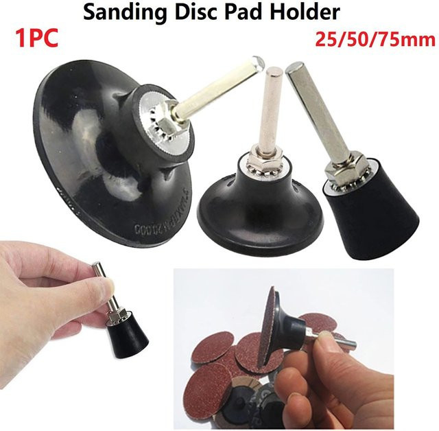 Vibratite Schleifscheibenhalter mit Roll-Lock-System und 1/4 Zoll Schaft für Bohrmaschinen und Schleifmaschinen, erhältlich in 1, 2 oder 3 Zoll - Bild 1