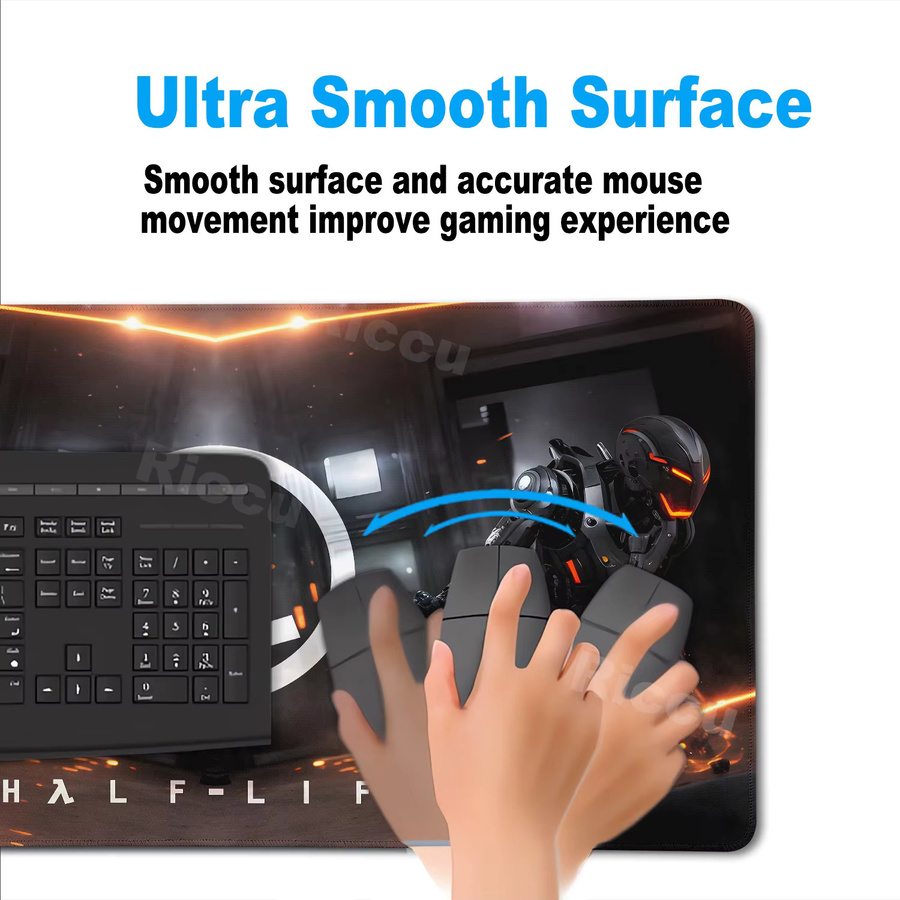 Riccu Half Life Gamer Deskpad XXL Rutschfestes Mauspad für PC und Laptop - Bild 4