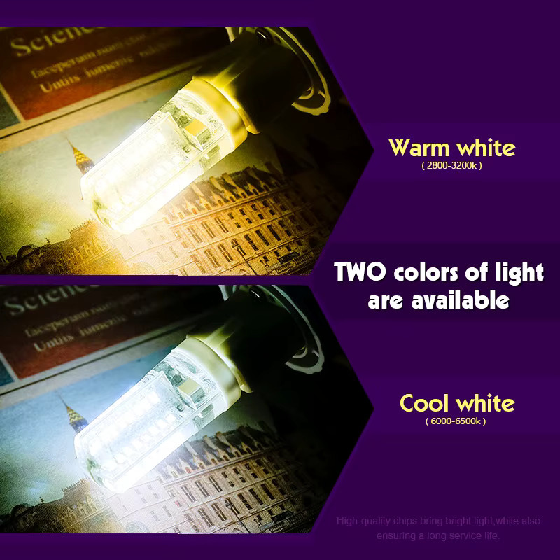 2er-Set LARZI G9 LED Mais Glühbirnen Cold White 220V-240V als Halogen-Ersatz - Bild 4
