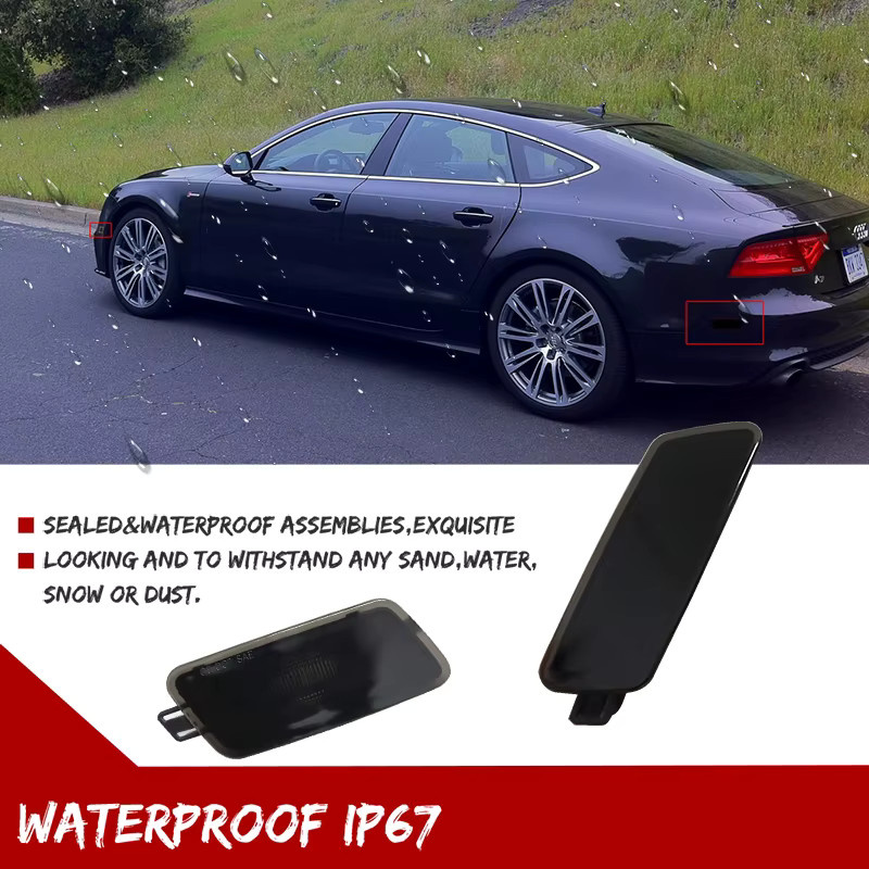 Getönte Linsenabdeckungen für Seitenmarkierungsleuchten vorne und hinten für Audi A7 S7 RS7 Typ 4G8 Baujahr 2012-2018 von Kaizen-GT - Bild 3