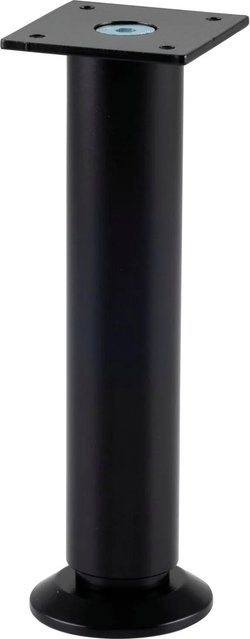 Simausrom Möbelfuß aus Aluminium in Schwarz Matt, Höhenverstellbar, Durchmesser: 3 cm, Länge: 16 cm - Bild 1
