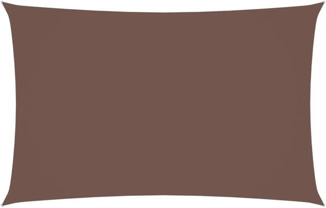 Furnicato Sonnensegel aus PU-beschichtetem Oxford-Gewebe rechteckig in Braun, B x L: 2 x 5 m - Bild 1