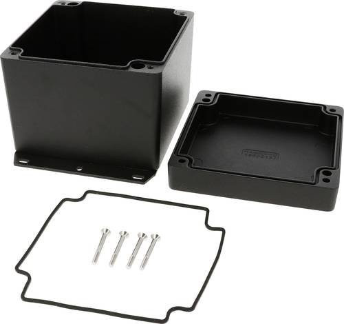 Hammond Electronics Universal-Gehäuse 1550Z137FBK aus Aluminium in Schwarz B/T/H: 12,1 x 12,1 x 10,2 cm - Bild 1