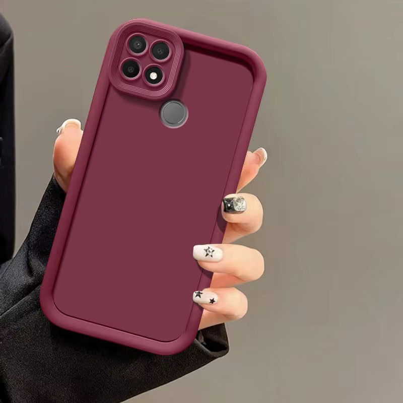 Stoßfeste matte Schutzhülle für OPPO A15, A15s und A35 in Weiß - Bild 2