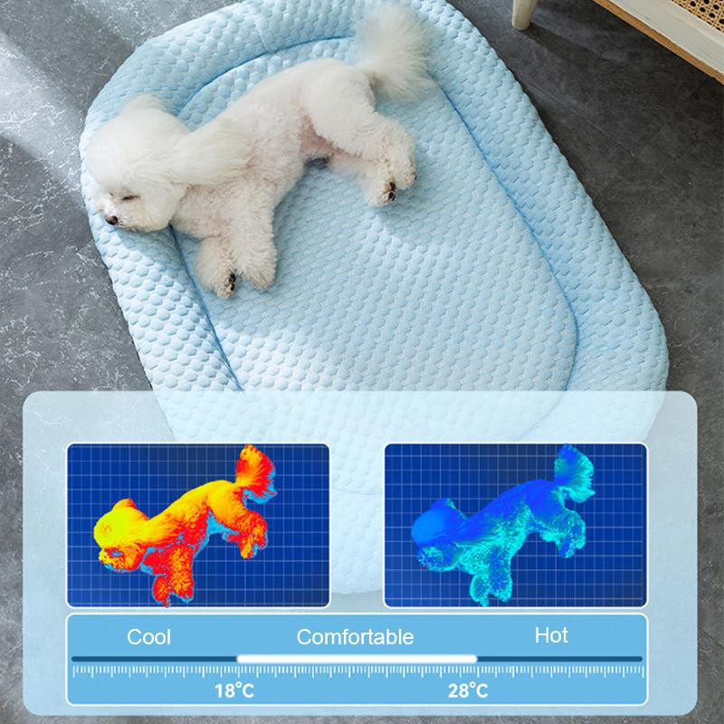Kühlende Hundebettmatte von Yiran Furniture für kleine, mittelgroße und große Hunde, rutschfest und weich, Größe S - Bild 3