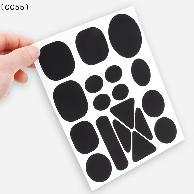 Set selbstklebende Reparaturflicken für Kleidung in Schwarz und Braun mit verschiedenen Formen für Daunenjacken und Stoffreparaturen - Bild 4