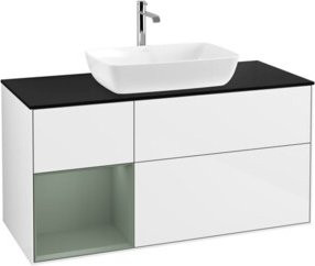 V&B Waschtischunterschrank Finion in Weiß lackiert, Breite: 120 cm, Tiefe: 50,1 cm, Höhe: 50,1 cm - Bild 1