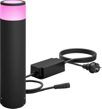 Philips Hue Calla Sockelleuchte Starterset White & Color in Schwarz mit LED und RGB-Effekten