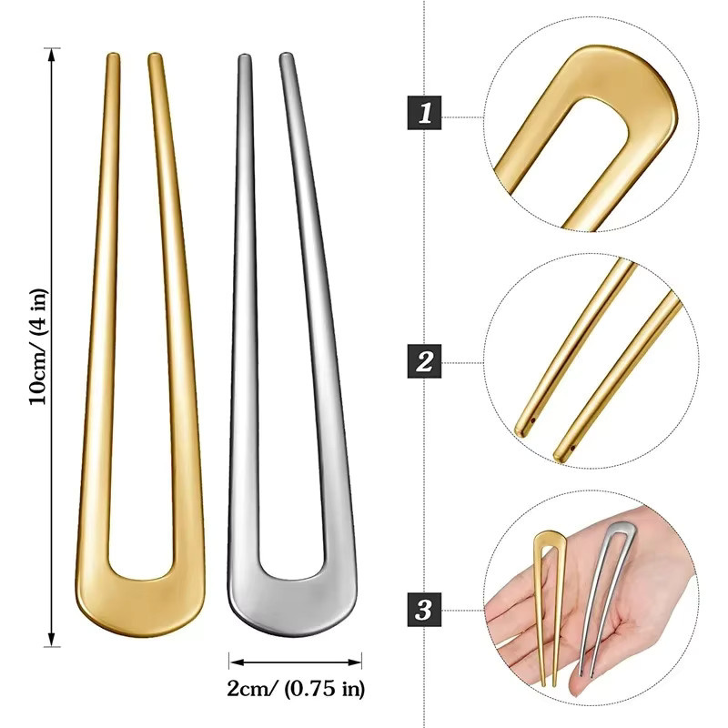 Haarnadel Damen, Metall - Bild 2