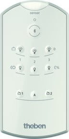 Theben Fernbedienung für theSenda Plug App mit Halterung in Weiß via Bluetooth - Bild 1